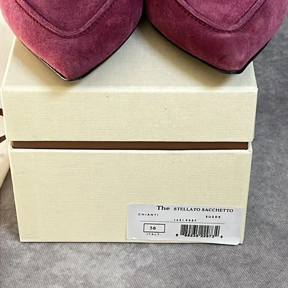 M.Gemi The Stellato Sacchetto -Suede Leather Flats in Chianti - Size 7.5 US - Picture 10 of 11